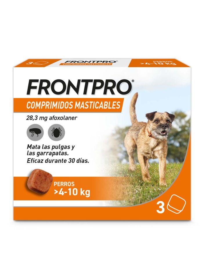 Frontpro Comprimidos Masticables para Perros 4-10Kg 3 Comprimidos-1