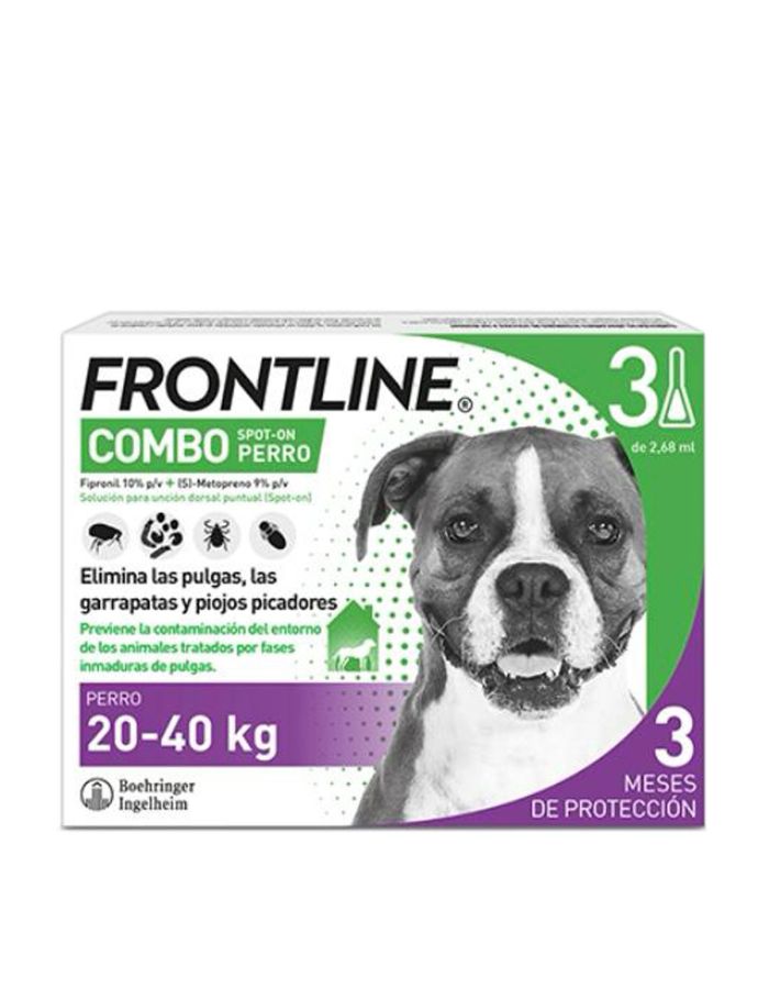 Frontline Combo Perro 20-40Kg 3 Pipetas-1