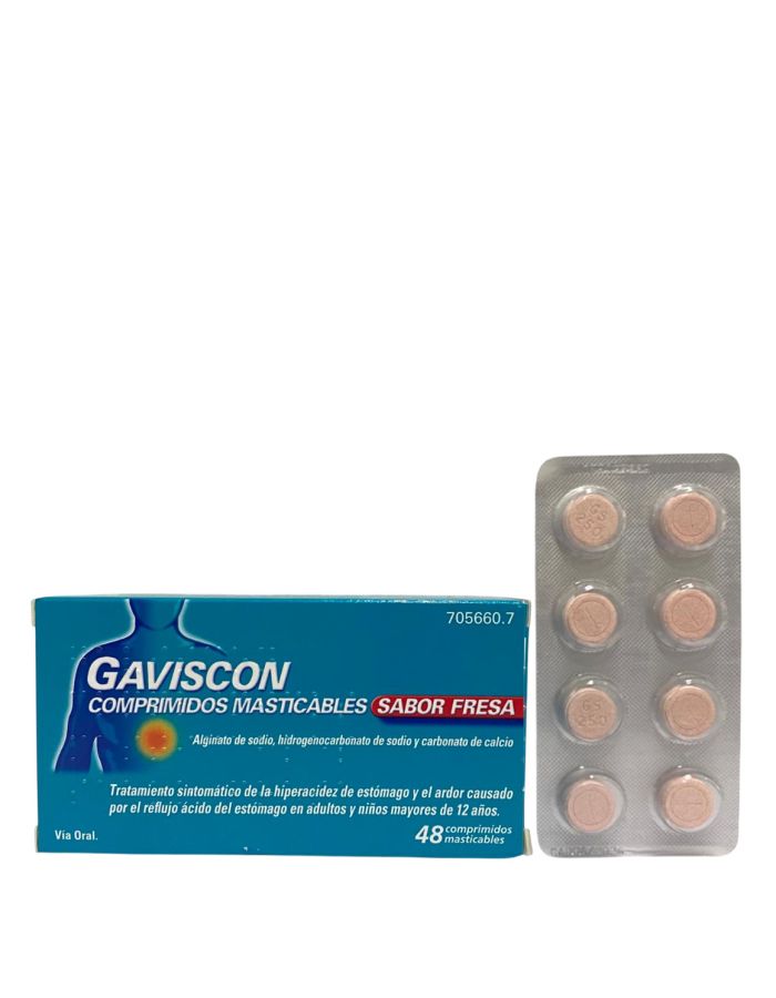 Gaviscon Fresa 48 Comprimidos Masticables