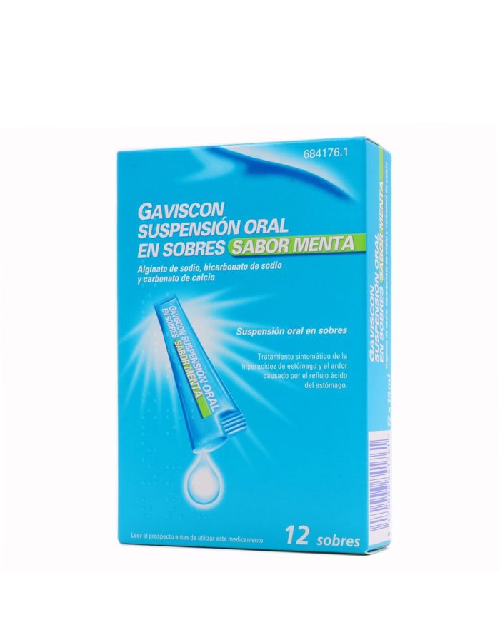 Gaviscon 12 Sobres Suspensión Oral Sabor Menta     