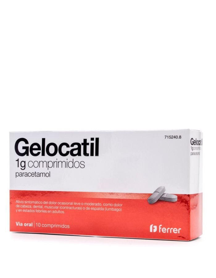 Gelocatil 1g 10 Comprimidos Paracetamol-1