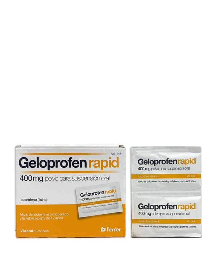 Geloprofen Rapid 400mg Polvo Para Suspensión Oral 12 Sobres Ibuprofeno