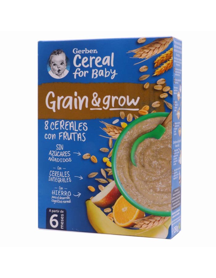 Gerber 8 Cereales con Frutas 250g 