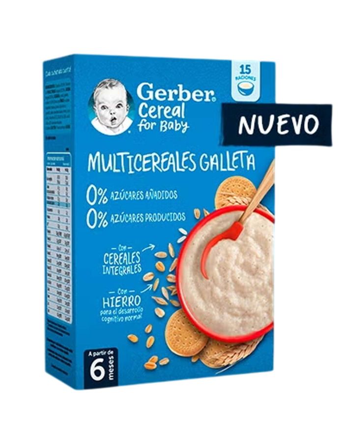 Gerber Multicereales Galleta Azúcares 0% 0% 270g