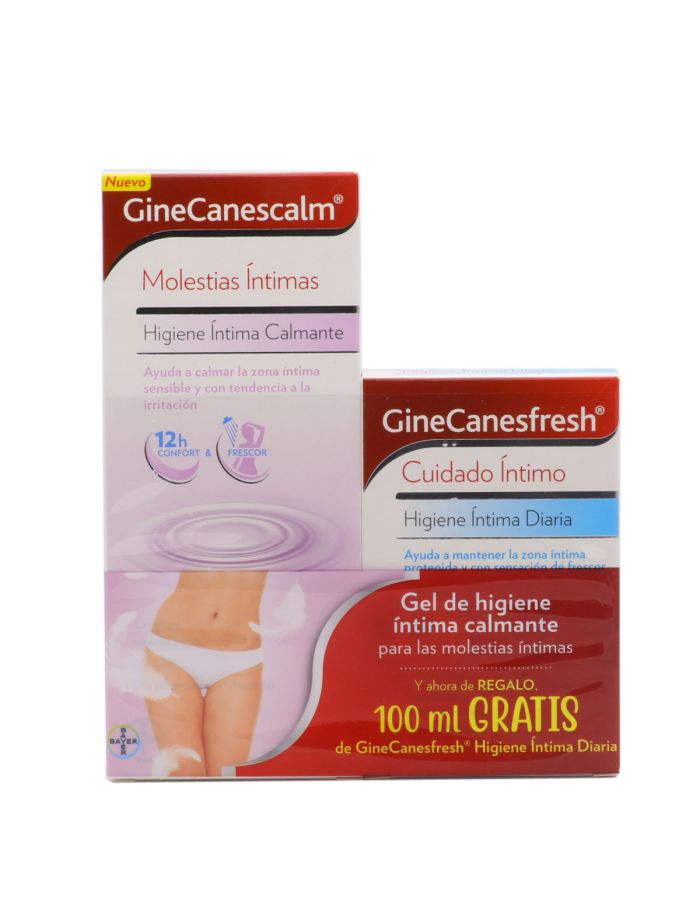 GineCanesCalm Gel de Higiene Intima Calmante 200ml + GineCanesfresh 100ml Pack Bayer