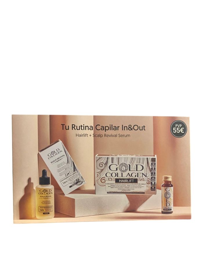 Gold Collagen HairLift + Scalp Revival Serum Pack Edición Limitada