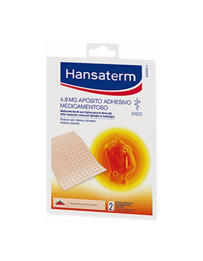 Hansaterm Apósito Adhesivo Medicamentoso 2 Apósitos