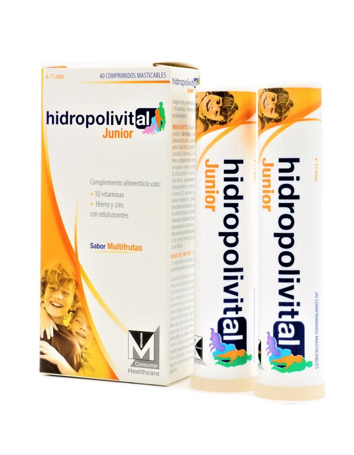 Hidropolivital Junior 40 Comprimidos Masticables
