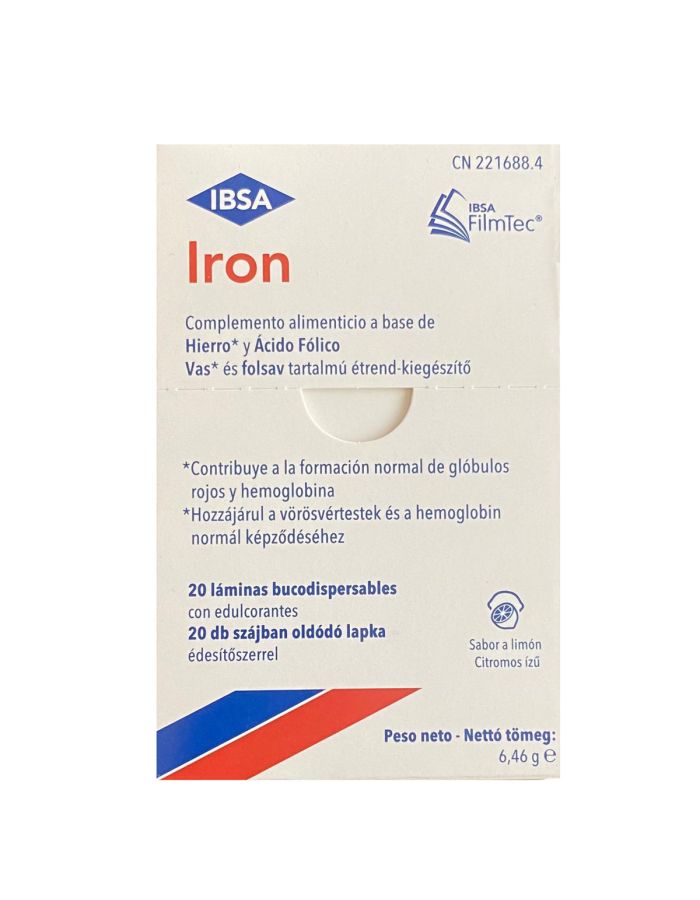 IBSA Iron 20 Láminas Bucodispersables 