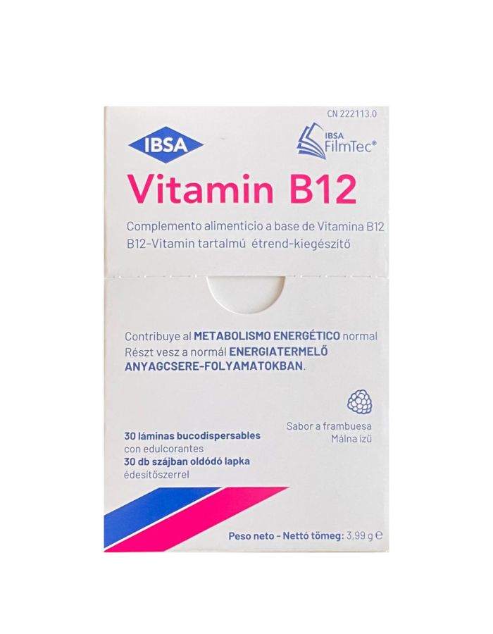 IBSA Vitamin B12 30 Láminas Bucodispersables 