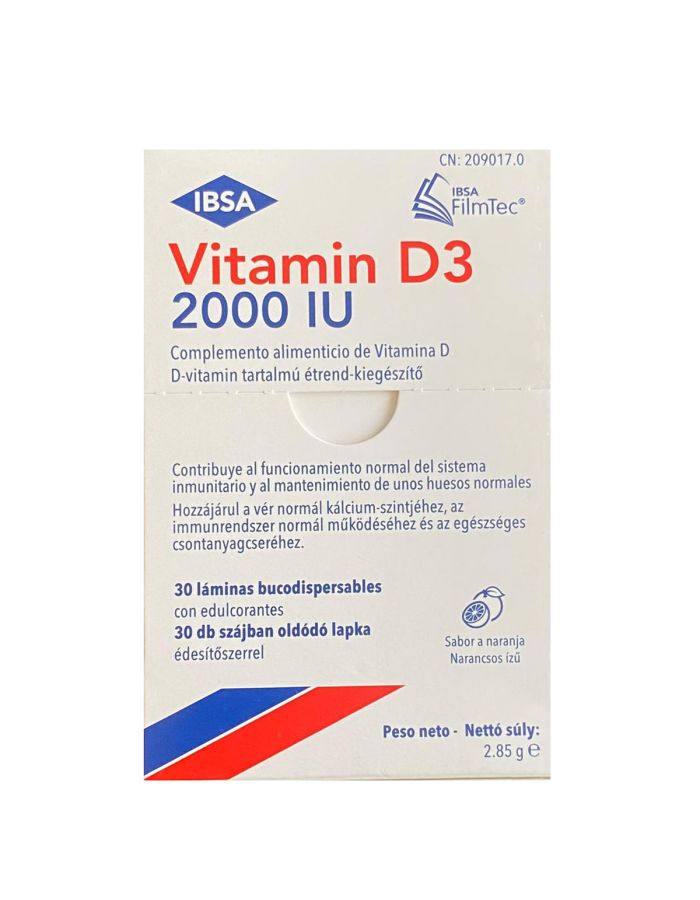 IBSA Vitamin D3 30 Láminas Bucodispersables 