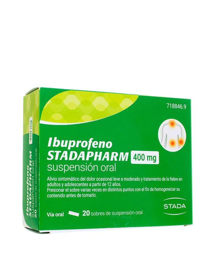 Ibuprofeno Stadapharm 400mg 20 Sobres Suspensión Oral