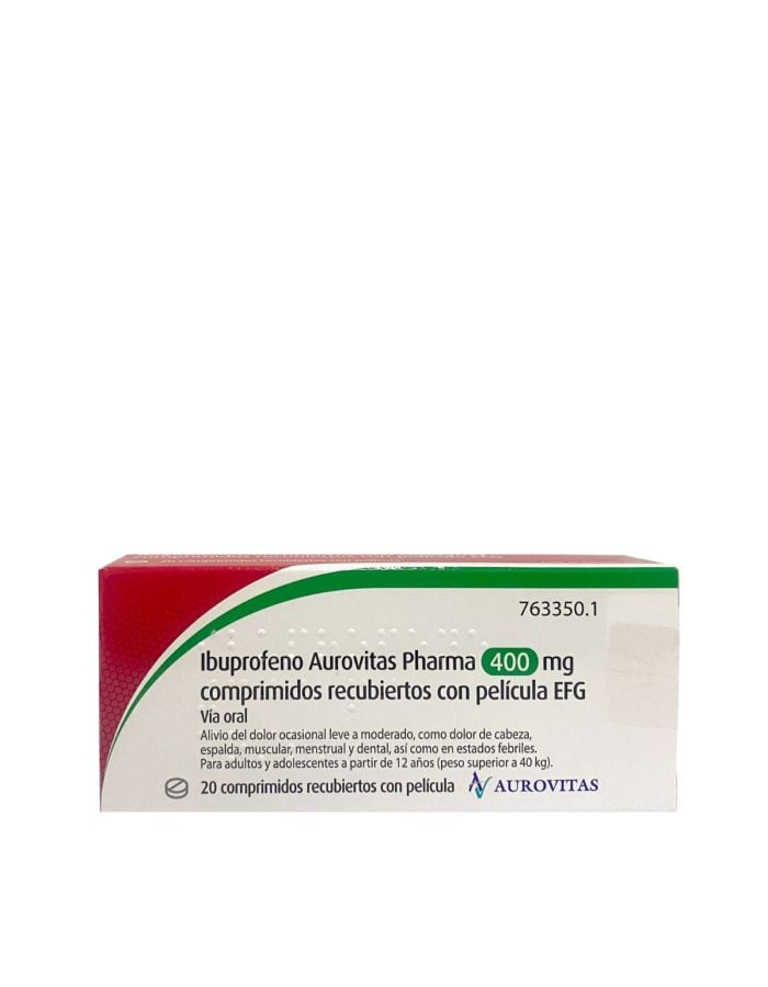 Ibuprofeno Aurovitas 400mg 20 Comprimidos