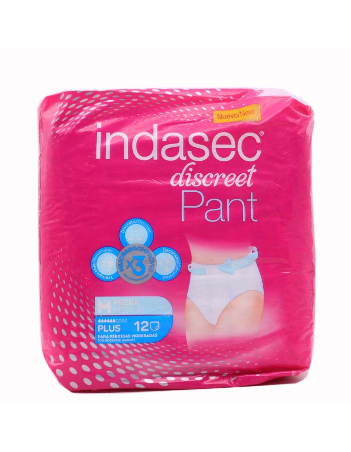 Indasec Discreet Pant Plus Talla M 12 Pants           