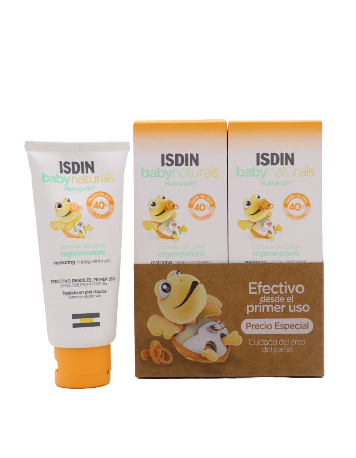 Isdin Baby Naturals Pomada del Pañal Regeneradora Nutraisdin 50ml  x 2 Duplo