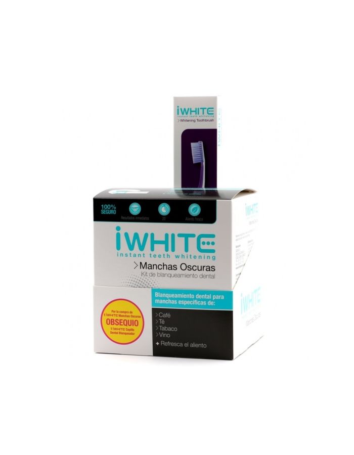iWhite Kit de Blanqueamiento Dental Manchas Oscuras+Cepillo Regalo