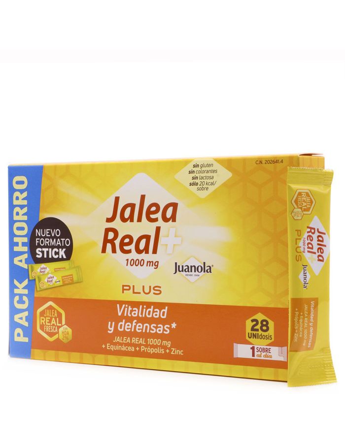 Juanola Jalea Real Plus 1000 mg Vitalidad y Defensas 28 Sticks
