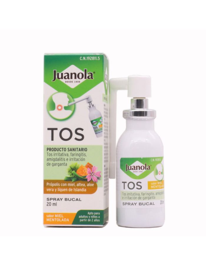 Juanola Tos Spray Bucal Sabor Miel Mentolada 20ml