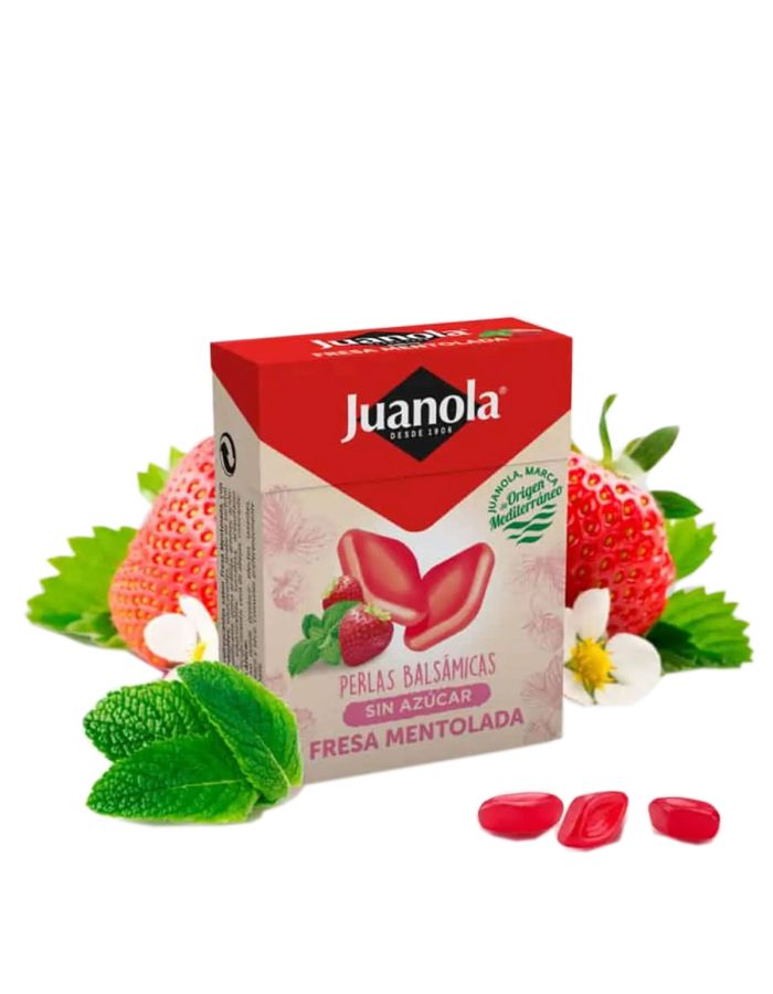 Juanola Perlas Balsámicas Fresa Mentolada 25g