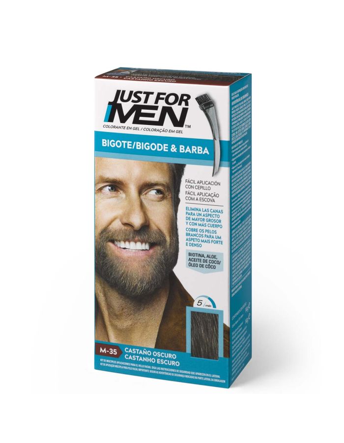 Just For Men Bigote Bigote y Barba Castaño Oscuro M-35