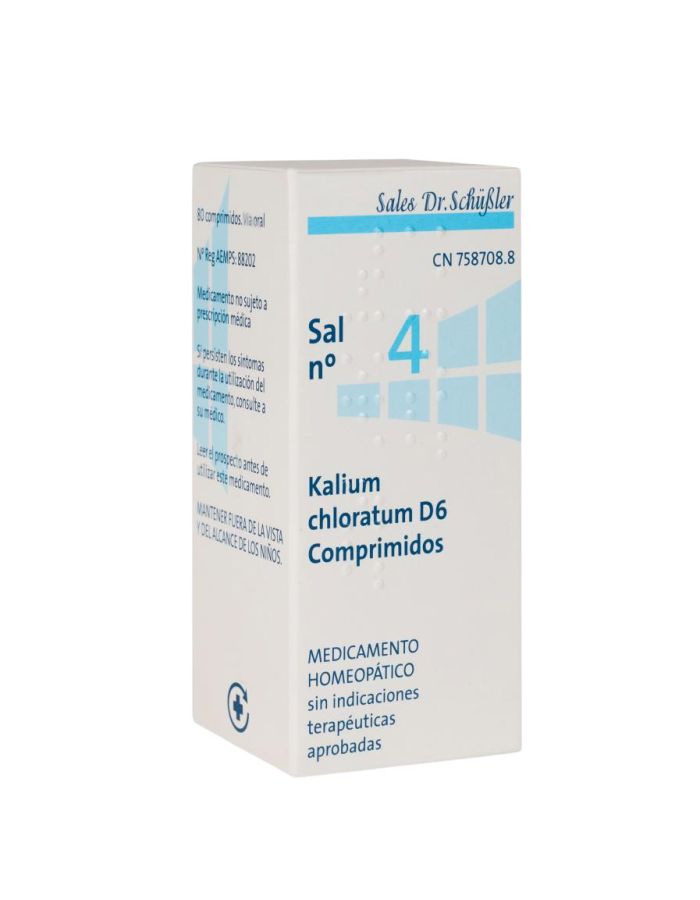 Kalium Chloratum D6 Sal Nº4 80 Comprimidos DHU Sales Schussler