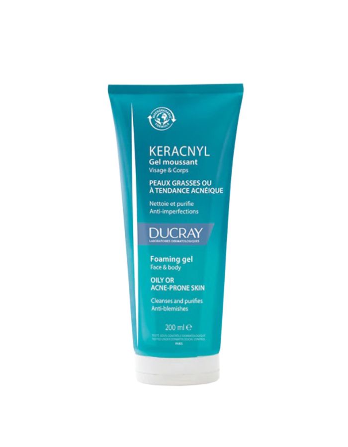 Ducray Keracnyl Gel Limpiador Cara y Cuerpo 200ml