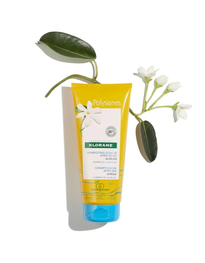 Klorane Polysianes Champú Ducha After Sun Cuerpo y Cabello al Monoi 200ml