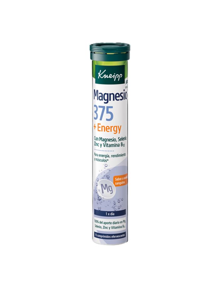 Kneipp Magnesio 375 + Energy 15 Comprimidos Efervescente