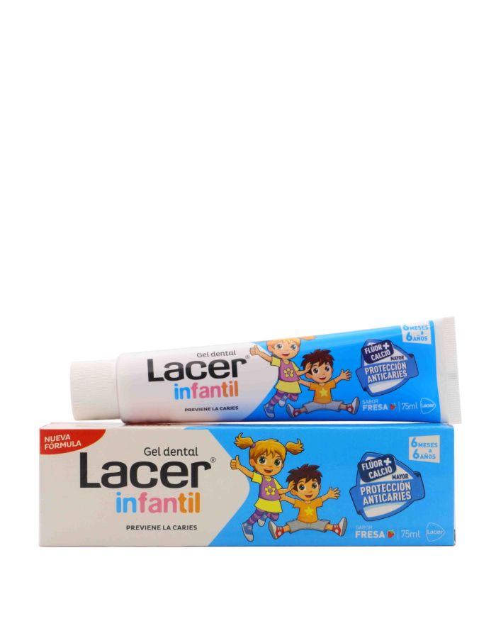 Lacer Infantil Gel Dental Fresa 6 Meses a 6 Años 75ml