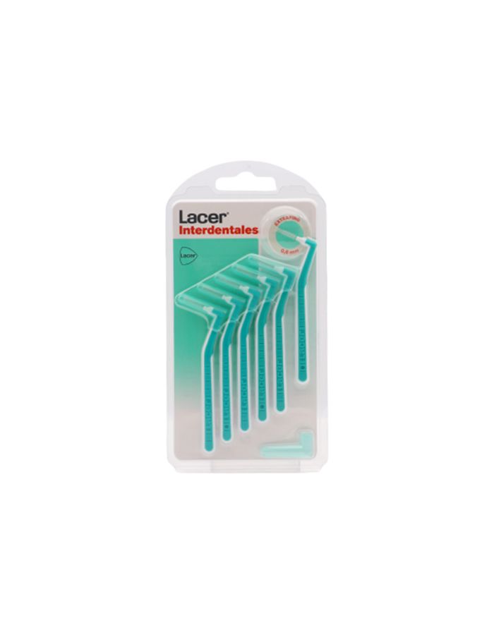Lacer Interdentales Extrafino Angular 0,6mm 6 Cepillos