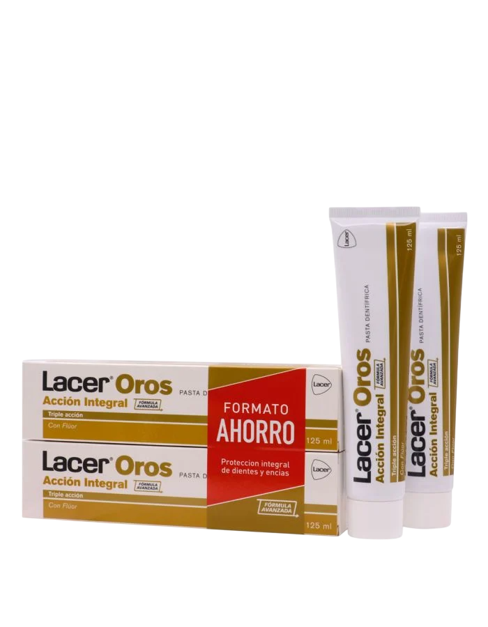 Lacer Oros Pasta Dentifrica 125ml x 2 Formato Ahorro