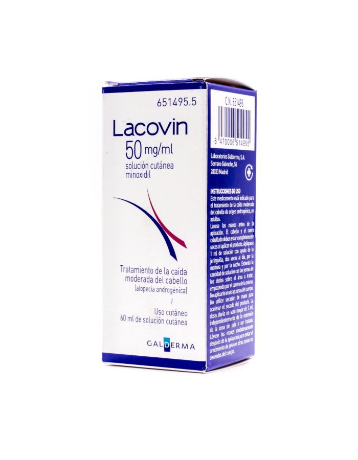Lacovin 50mg/ml Solución Cutánea 1 Frasco 60ml