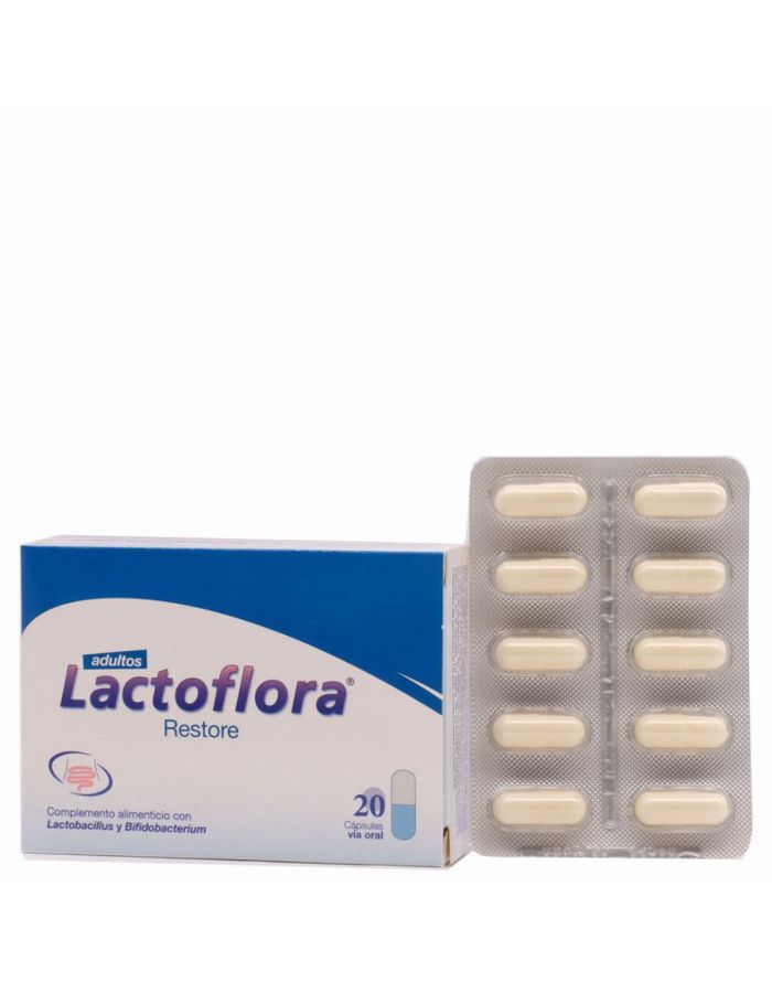 Lactoflora Restore Adultos 20 Cápsulas Vía Oral