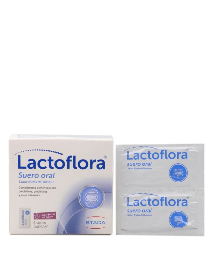 Lactoflora Suero Oral 6 Sobres Duocam Sabor Frutas del Bosque