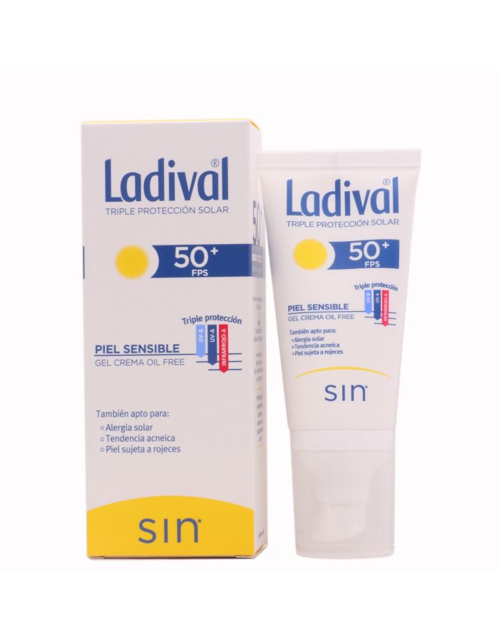 Ladival Piel Sensible Gel Crema Oil Free FPS50+ 50ml 