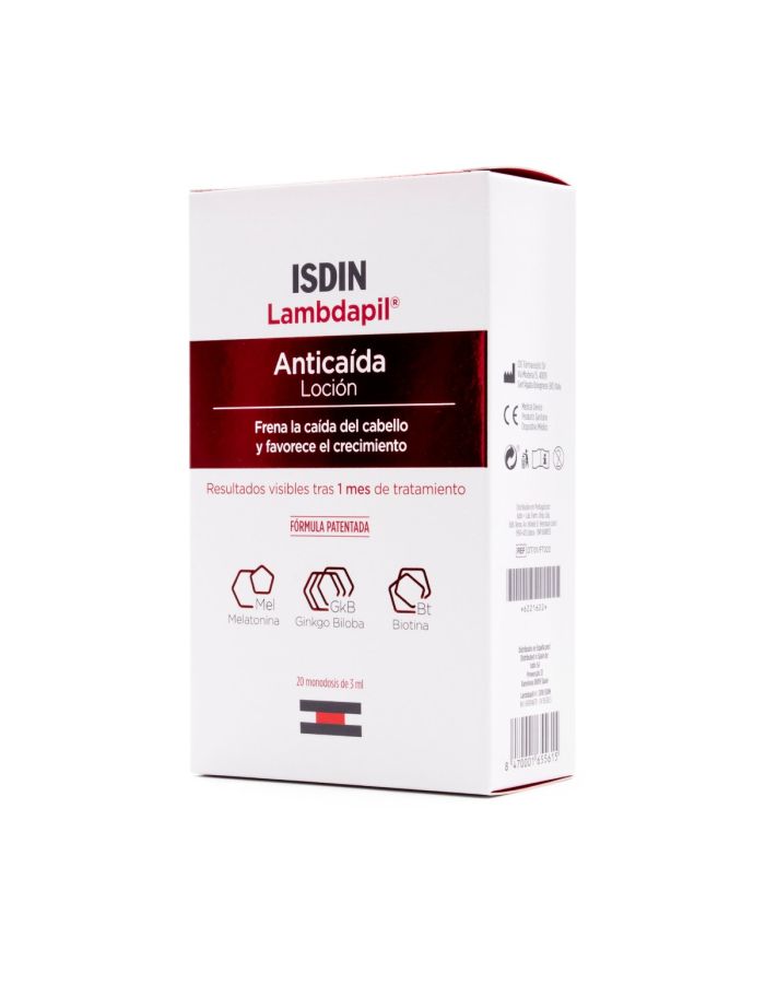 Lambdapil Anticaida Loción 20 Ampollas Monodosis Isdin