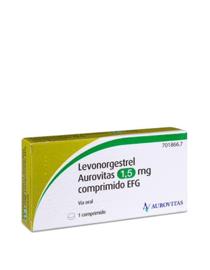 Levonorgestrel Aurovitas 1,5mg 1 Comprimido