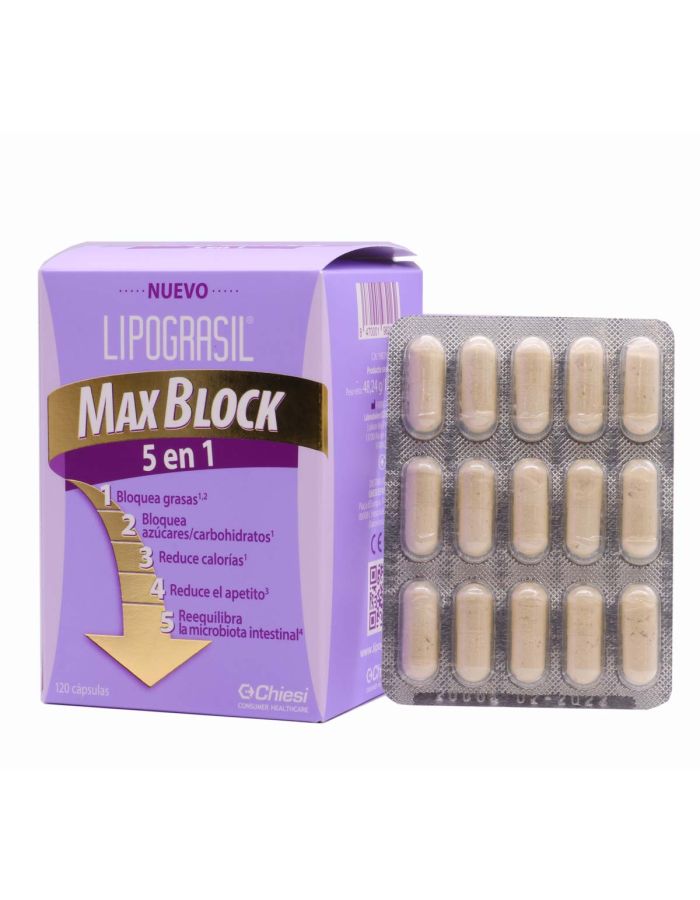 Lipograsil Max Block 5 en 1 120 Cápsulas