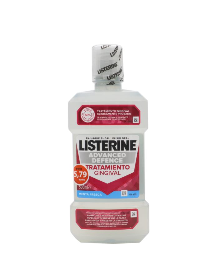 Listerine Tratamiento Gingival Menta Fresca Enjuague Bucal 500ml