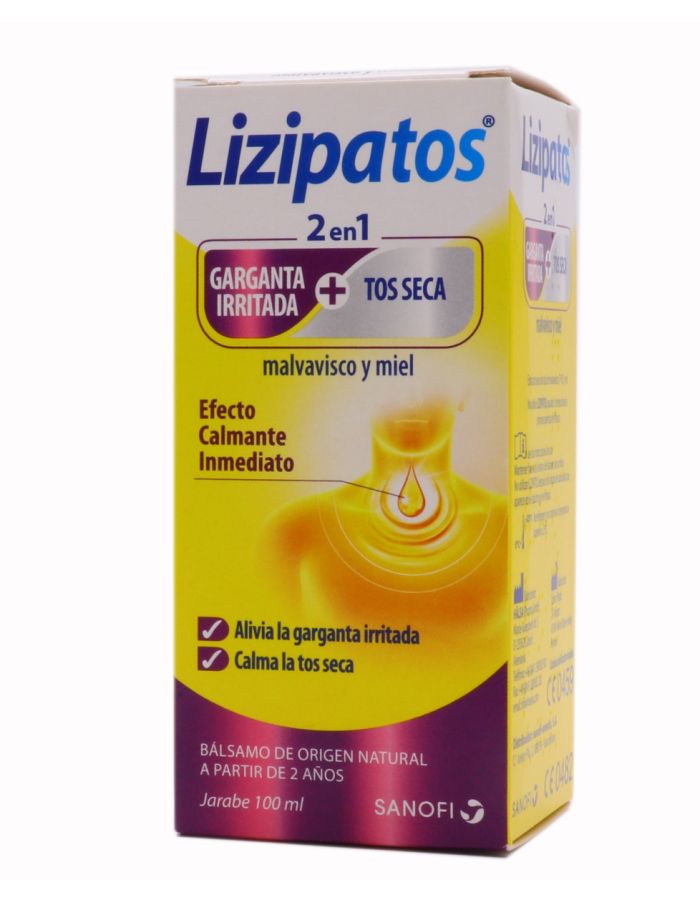 Lizipatos 2 en 1 Malvavisco y Miel Jarabe 100ml