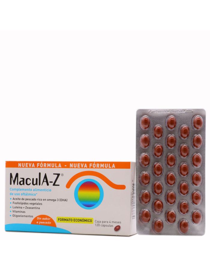 Macula Z 120 Cápsulas Caja Para 4 Meses Formato Económico
