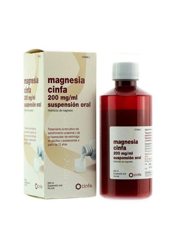 Magnesia Cinfa 200mg/ml Suspensión Oral 260ml