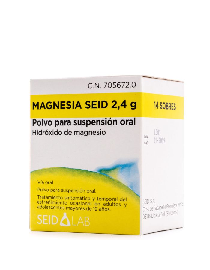 Magnesia Seid 2,4 g 14 Sobres Polvo Para Suspensión Oral