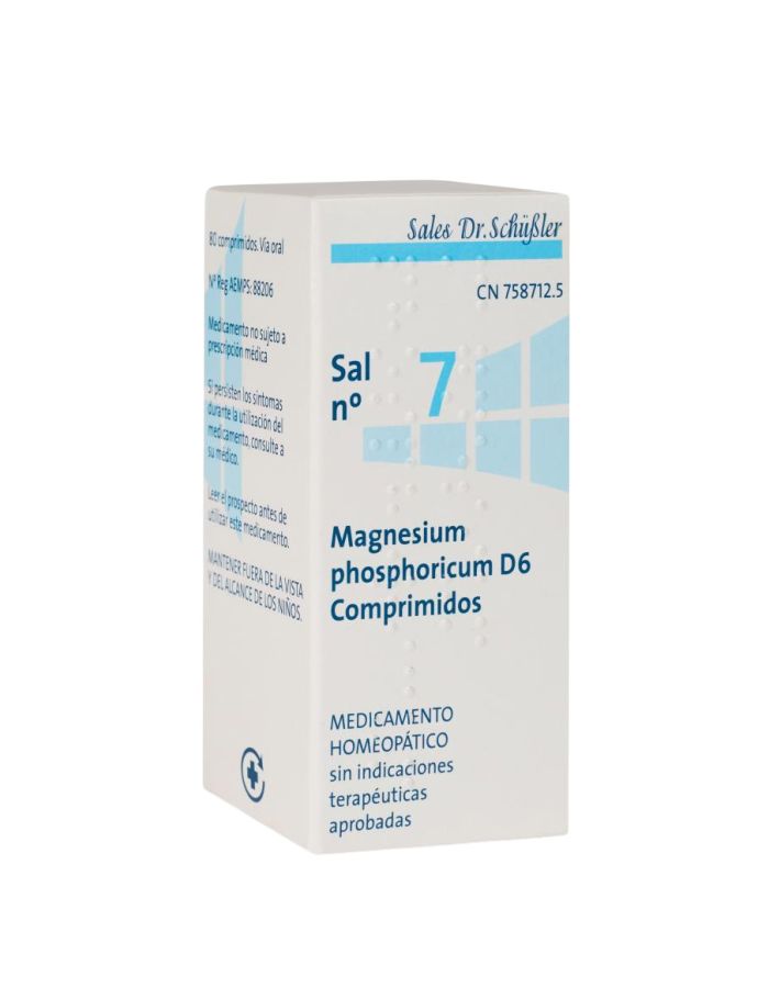 Magnesium Phosphoricum  D6 Sal Nº7 80 Comprimidos DHU Sales Schussler
