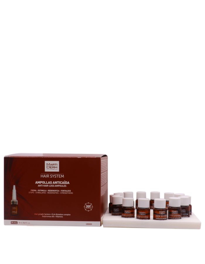MartiDerm Ampollas Anticaída de Cabello 28 ampollas
