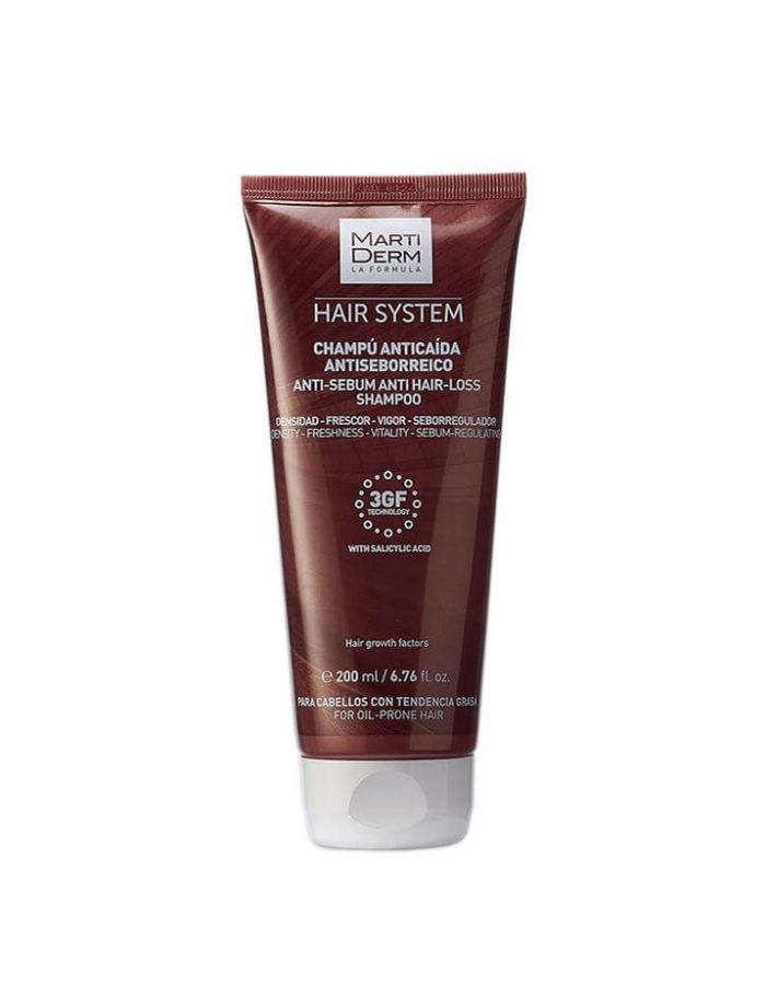 MartiDerm Champu Anticaída Antiseborreico 200ml Hair System