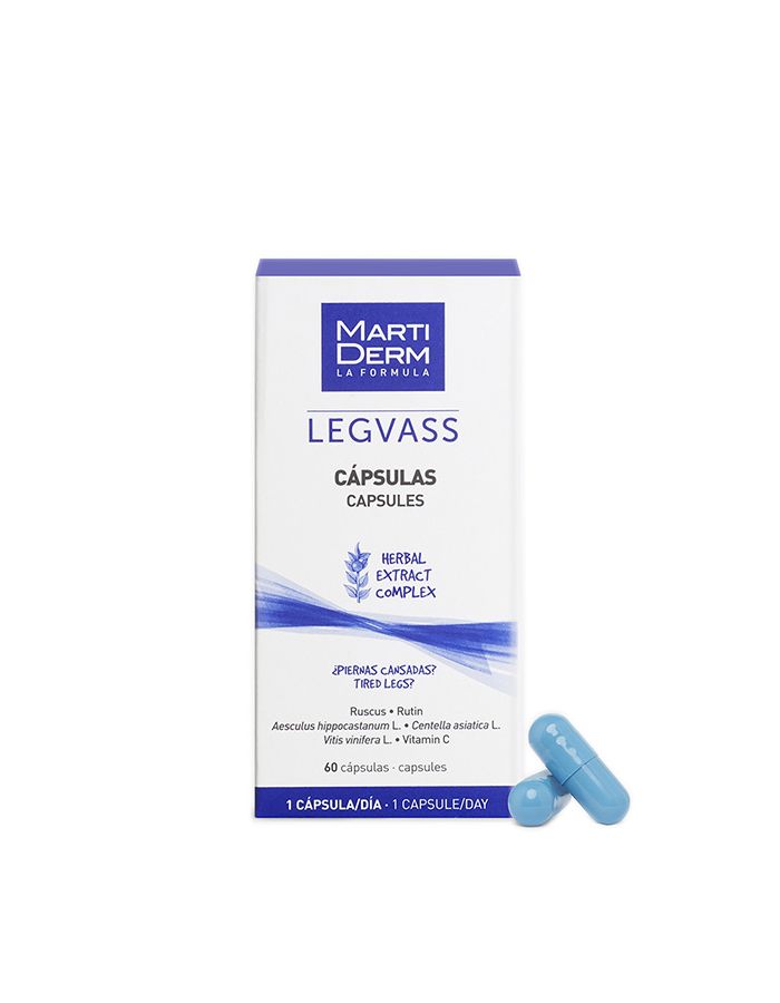 MartiDerm Legvass Cápsulas Piernas Cansadas 60 Cápsulas
