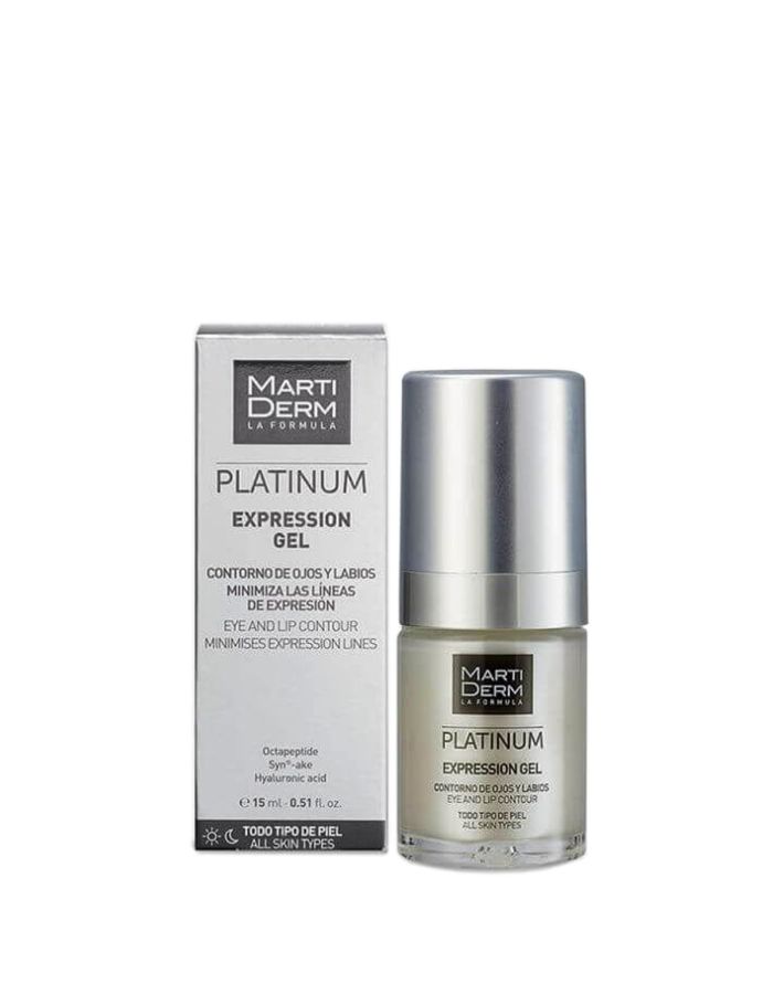 MartiDerm Platinum Expression Gel Contorno de Ojos y Labios 15ml