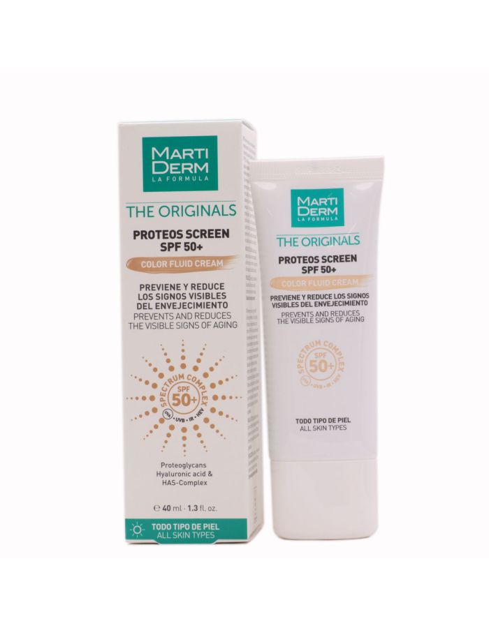 MartiDerm Proteos Screen SPF50+ con Color Protector Solar 40ml