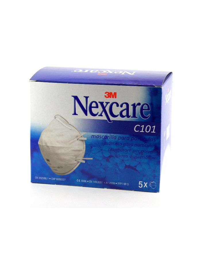 Nexcare C101 Mascarilla para Partículas 5 Mascarillas 3M
